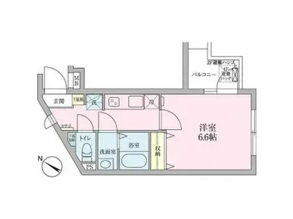 モン・シャトー代々木(1K/2階)の間取り写真