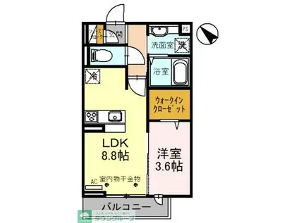 フェリーチェ(1LDK/3階)の間取り写真