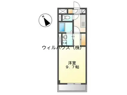 エクセレンス(1K/2階)の間取り写真