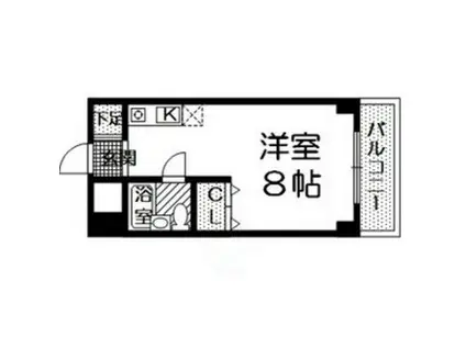 G-HOUSE(ワンルーム/4階)の間取り写真