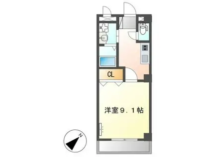 エムネージュ薬円台(1K/1階)の間取り写真