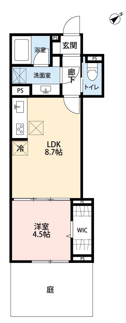 SONORE(1LDK/1階)の間取り写真