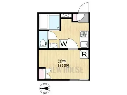 早稲田鶴巻IMAハウス(1K/1階)の間取り写真