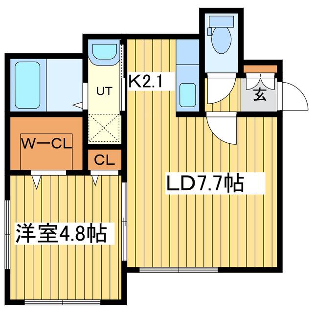 ラフレーズ元町(1LDK/4階)の間取り写真