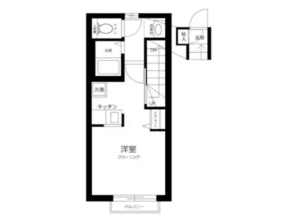 セレ板橋本町(ワンルーム/2階)の間取り写真