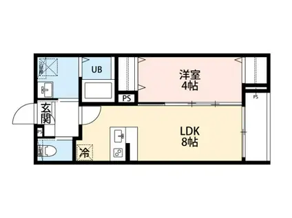 ROBOT HOME 西台(1LDK/2階)の間取り写真