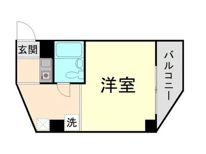 メゾンニューレーダ―(ワンルーム/8階)の間取り写真