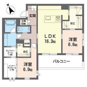 PRIME STAGE VII(2SLDK/2階)の間取り写真