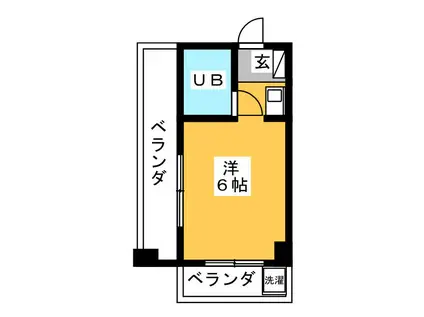 リエス本郷(ワンルーム/3階)の間取り写真