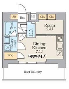 クレストコート南長崎(1DK/4階)の間取り写真