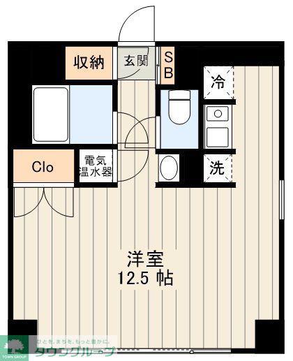 RN外苑(ワンルーム/3階)の間取り写真