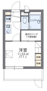 レオパレスル コントワールVI(1K/1階)の間取り写真