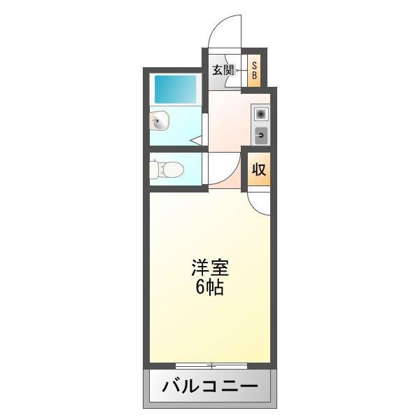 クレイン新大阪(1K/7階)の間取り写真