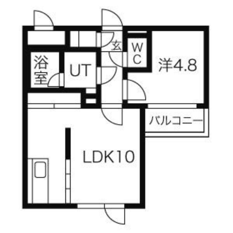 イル・フィーレ(1LDK/3階)の間取り写真