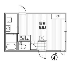 ALERO代々木 アレーロ代々木(ワンルーム/2階)の間取り写真