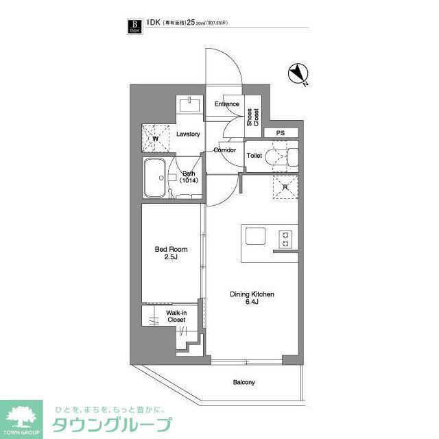 BPRレジデンス田端(1DK/12階)の間取り写真