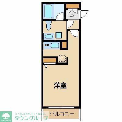 プライムアーバン学芸大学(ワンルーム/1階)の間取り写真