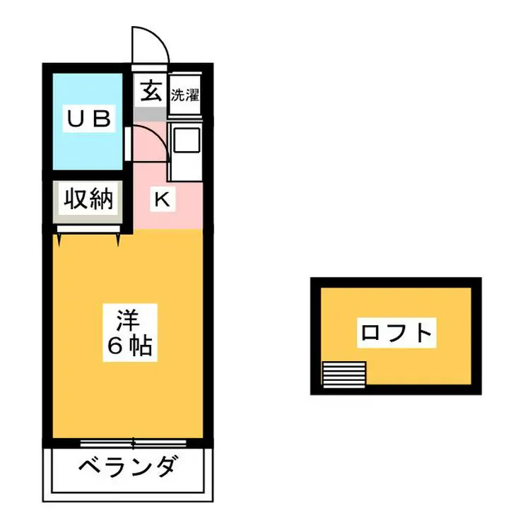 ニューアローズM1 1階階 間取り