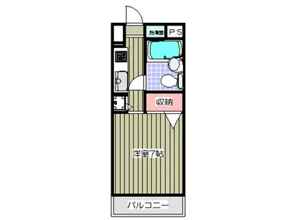 セシーズ宮崎台第2(1K/2階)の間取り写真