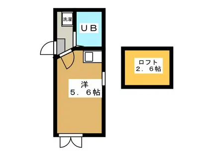 エルプレミア平井(ワンルーム/3階)の間取り写真