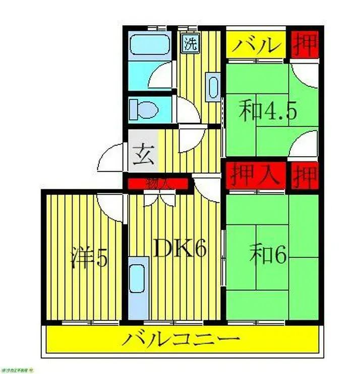 桜木ハイム 2階階 間取り