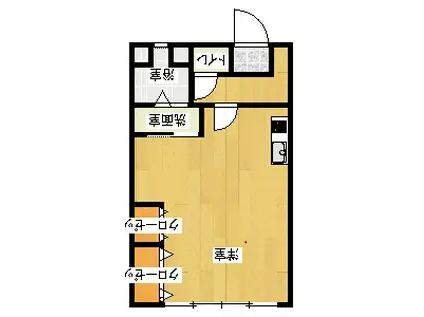 東洋第一ビル(ワンルーム/5階)の間取り写真
