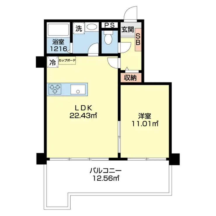 パルクレール日之出 3階階 間取り