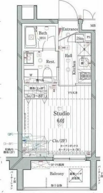 グランヴァンラクシス東大島 7階階 間取り