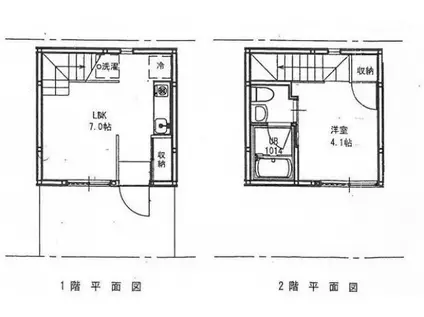 87Gメゾンイースト(1LDK/1階)の間取り写真