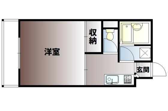 エトワール庄(1K/1階)の間取り写真