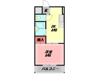 サンクレセント守口(1DK/5階)の間取り写真