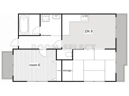 ハートイン若葉台S棟(2DK/3階)の間取り写真