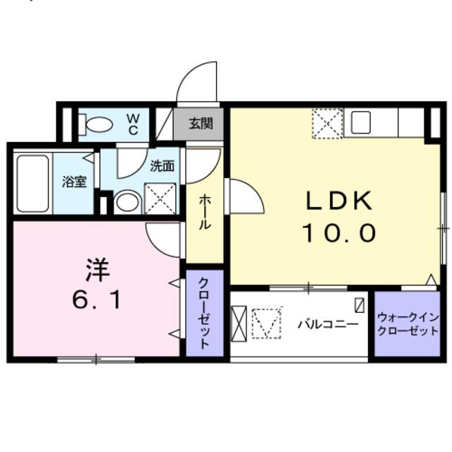 フレイム壬生(1LDK/3階)の間取り写真