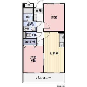 グランメール27(2LDK/2階)の間取り写真