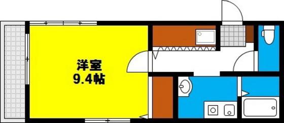 メゾンシャンティー(1K/5階)の間取り写真