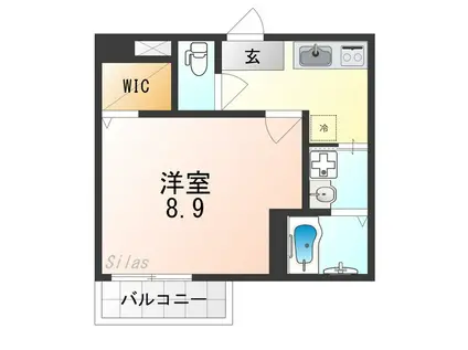 フジパレス堺中長尾III番館(1K/1階)の間取り写真