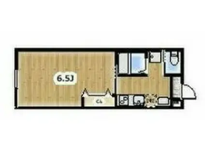 アンビション豊春(1K/2階)の間取り写真