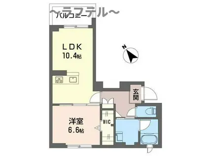 ブルームステージ(1LDK/3階)の間取り写真
