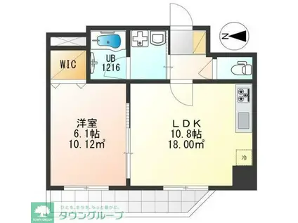 TS FIRTREE(1LDK/4階)の間取り写真