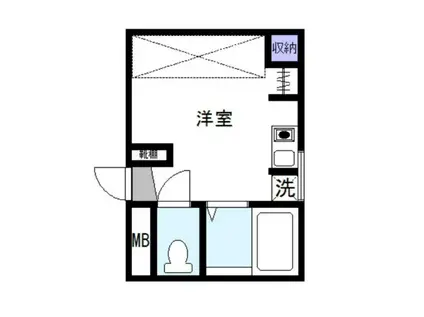 グローリーハイツ吉塚(1K/8階)の間取り写真