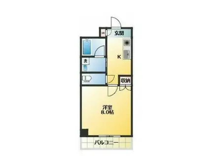 セルサス・スズラン(1K/5階)の間取り写真