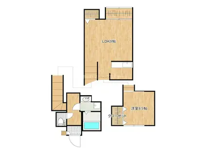 クラリス C棟(1LDK/2階)の間取り写真
