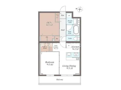 SYMPHONY PARK(1SLDK/4階)の間取り写真