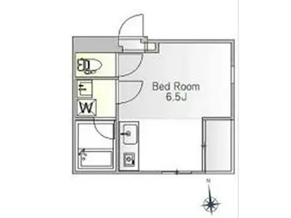 ユースフル祐天寺第2(ワンルーム/2階)の間取り写真