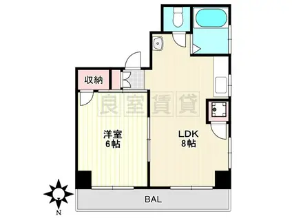 サンクレスト野方(1K/1階)の間取り写真