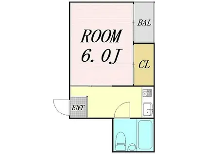 グレーシー都島(1K/3階)の間取り写真