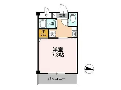 コーポひかり(1K/3階)の間取り写真