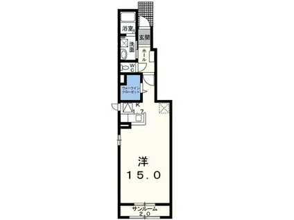 ファイン・大村(ワンルーム/1階)の間取り写真