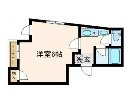 中野弥生町 APTI(1K/3階)の間取り写真