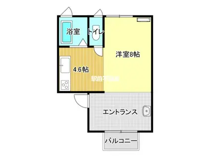 ドリームハイツヨコオ(ワンルーム/1階)の間取り写真